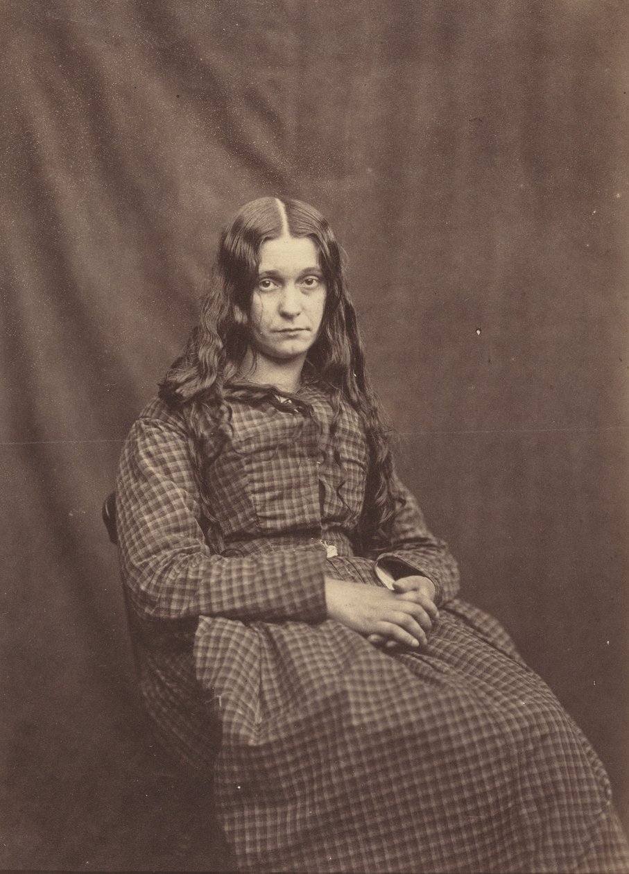 Mulher, Asilo do Condado de Surrey, c. 1855 (foto) de Hugh Welch Diamond