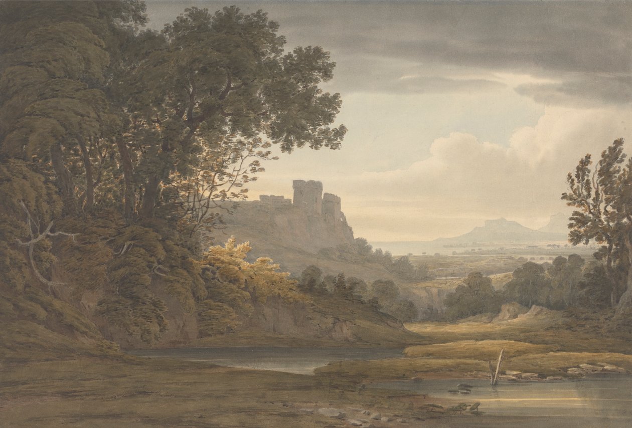Castelo numa Paisagem de Hugh William Grecian Williams