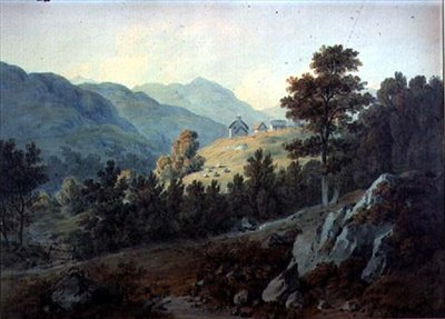 A fazenda de Alane, Colywrockan, perto de Killiecrankie de Hugh William Williams