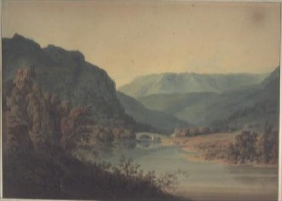 Vista, de, Braemar, norte, altiplanos de Hugh William Williams