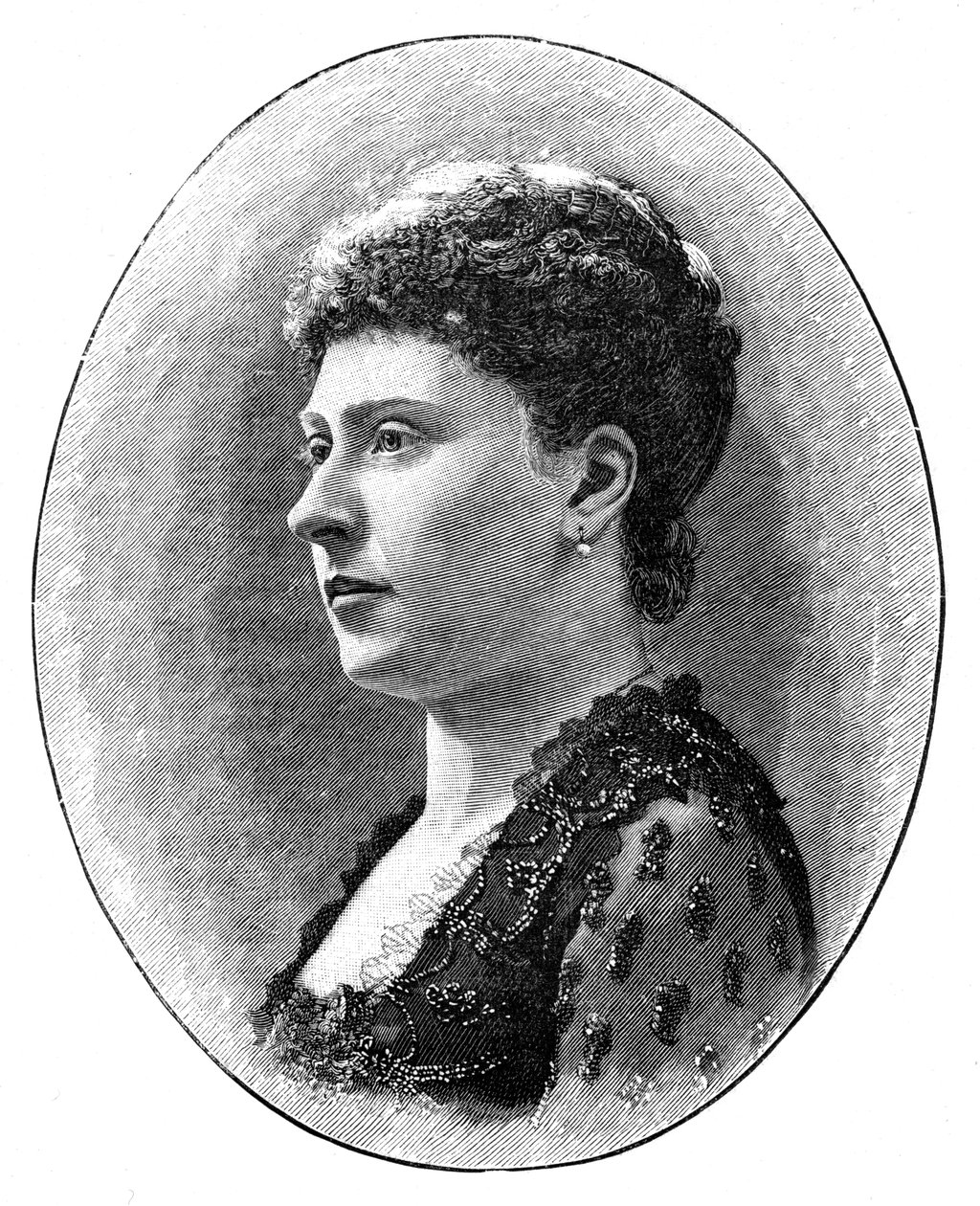 Princesa Beatrice, filha mais nova da rainha Victoria, 1900. de Hughes and Mullins