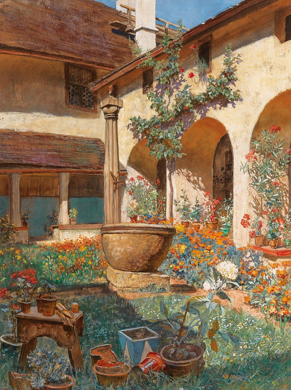 Jardim no WachaunInglês: Jardim no Wachaun de Hugo Charlemont