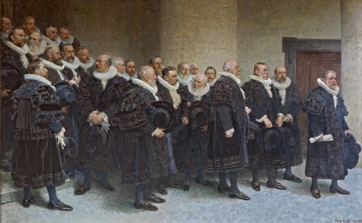 Entrada do Senado na nova prefeitura em 26.10.1897 de Hugo Vogel