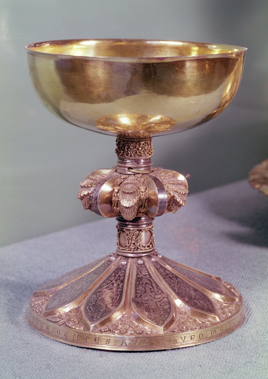 Cálice de Giles de Walcourt, c.1228 (prata e niello) de Hugo d Oignies