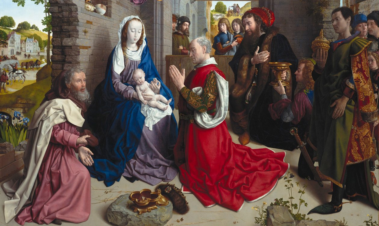 A Adoração dos Reis (Monforte Altar) de Hugo van der Goes