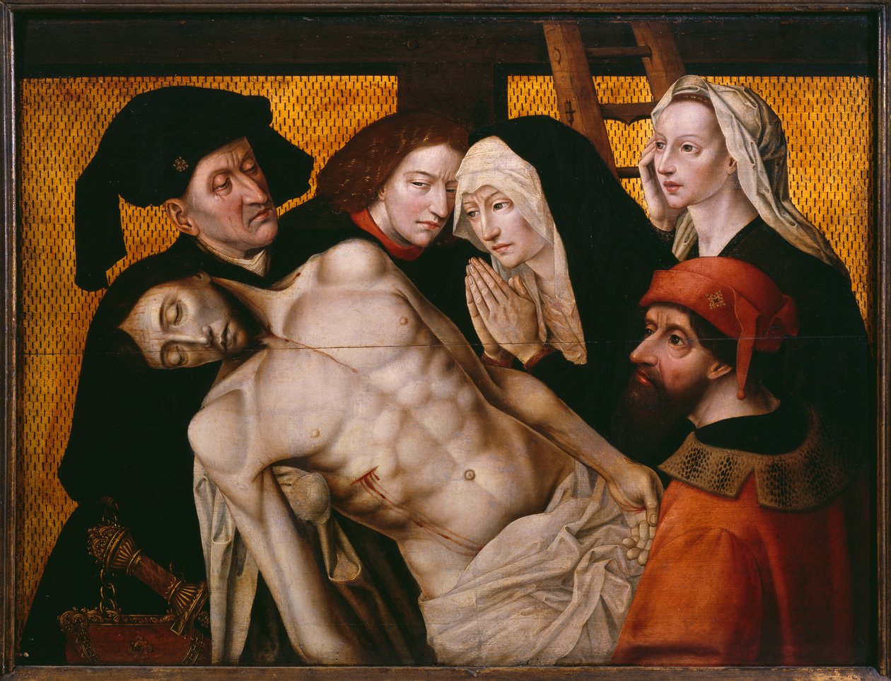 A descida da cruz, c.1525 de Hugo van der Goes