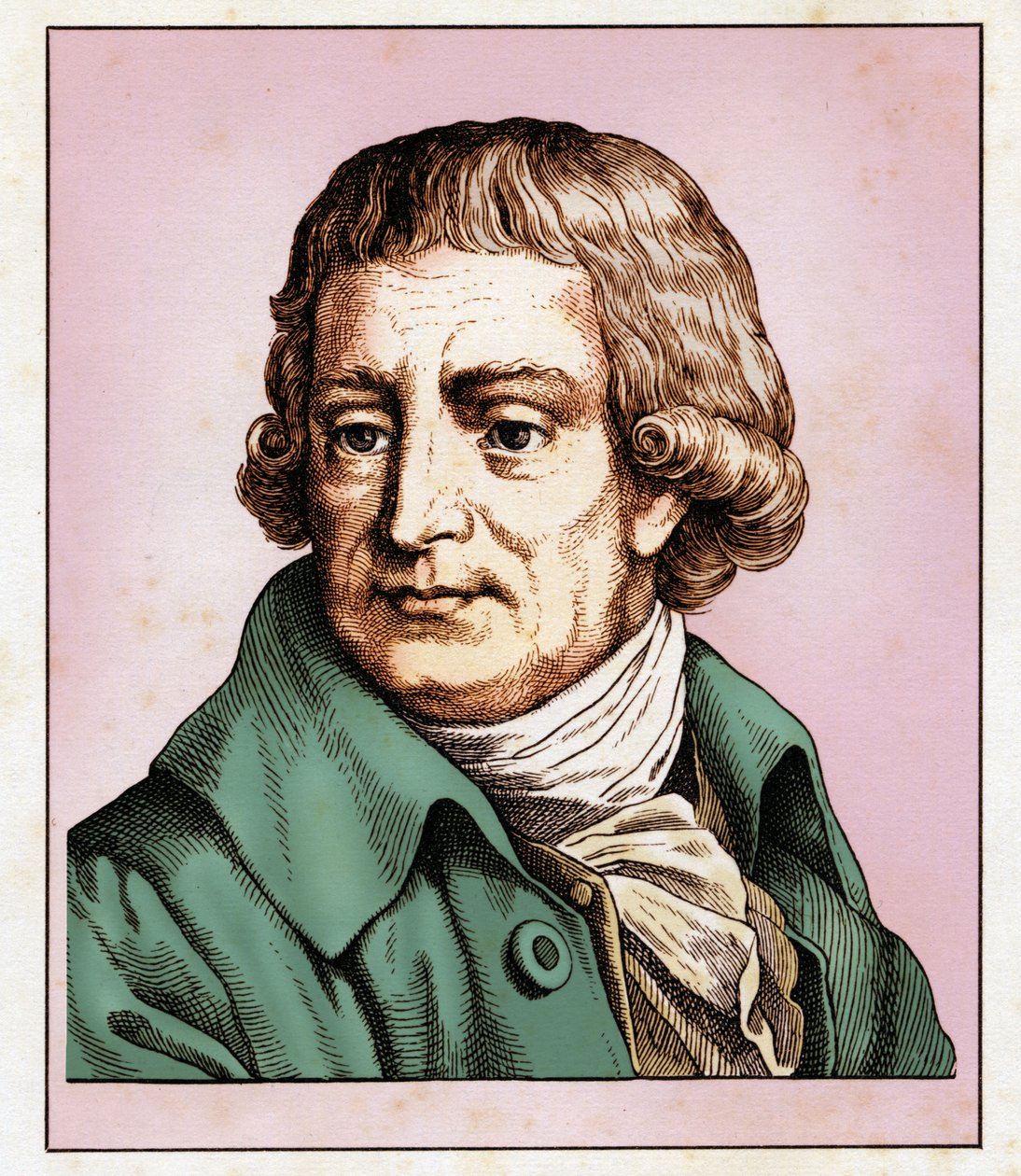 Christian Gottlob HEYNE (25 Setembro 1729-14 Julho 1812) 1854 (gravura) de Hugo Bürkner