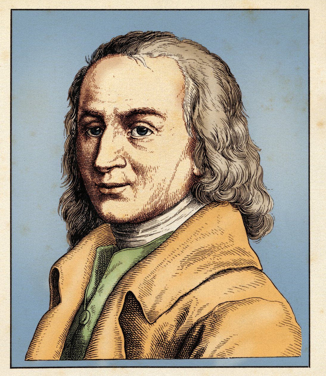 Matthias CLAUDIUS (15 de Agosto de 1740-21 de Janeiro de 1815) 1854 (gravura) de Hugo Bürkner