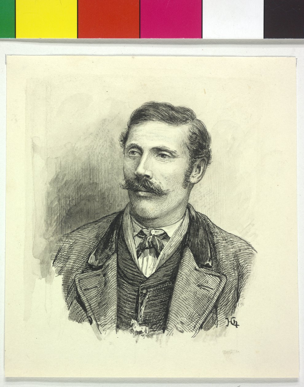 Desenho de abadia a preto Tipo de um alemão da Caríntia de Hugo Charlemont