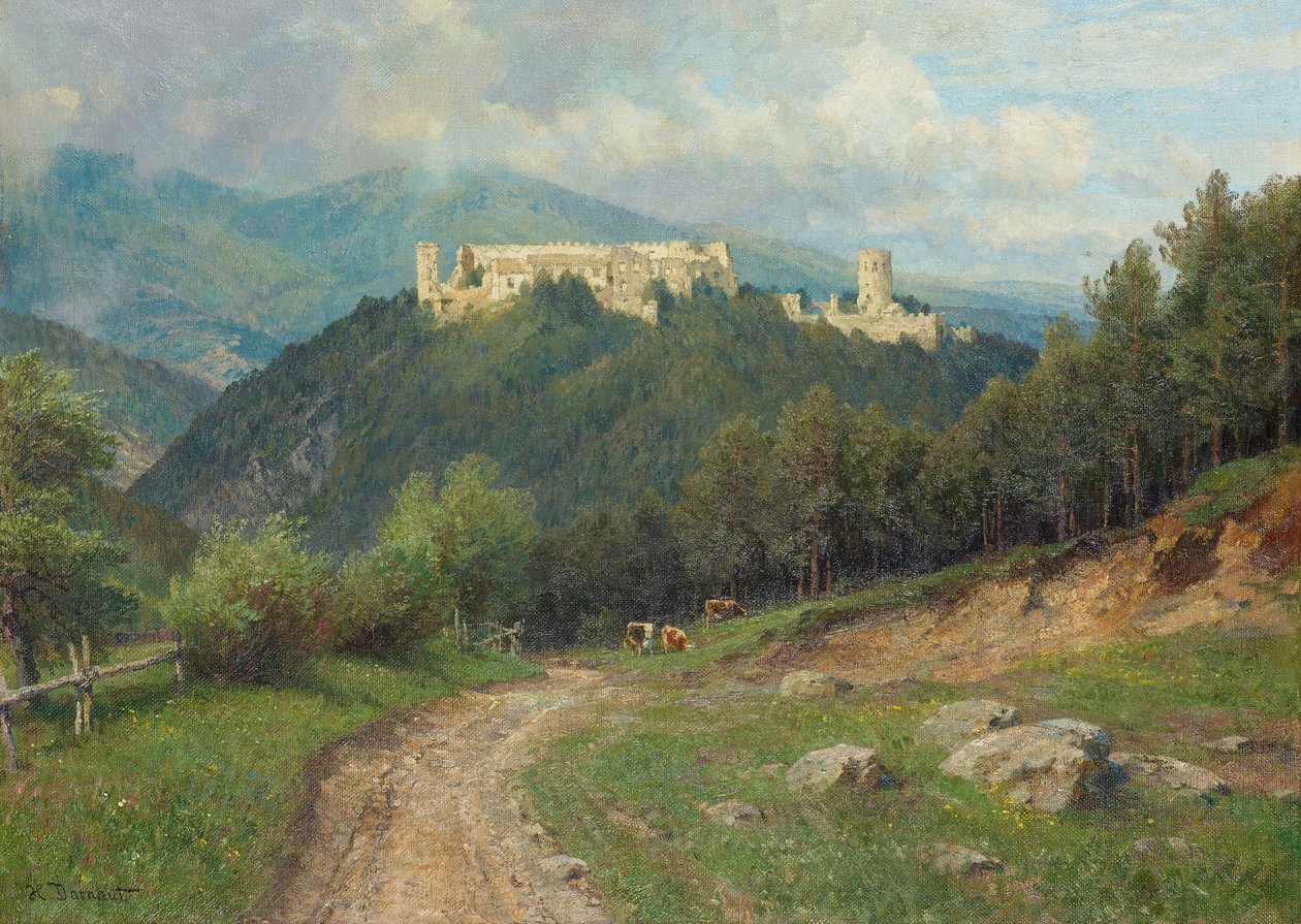 A ruína de Starhemberg no Vale do Piesting de Hugo Darnaut