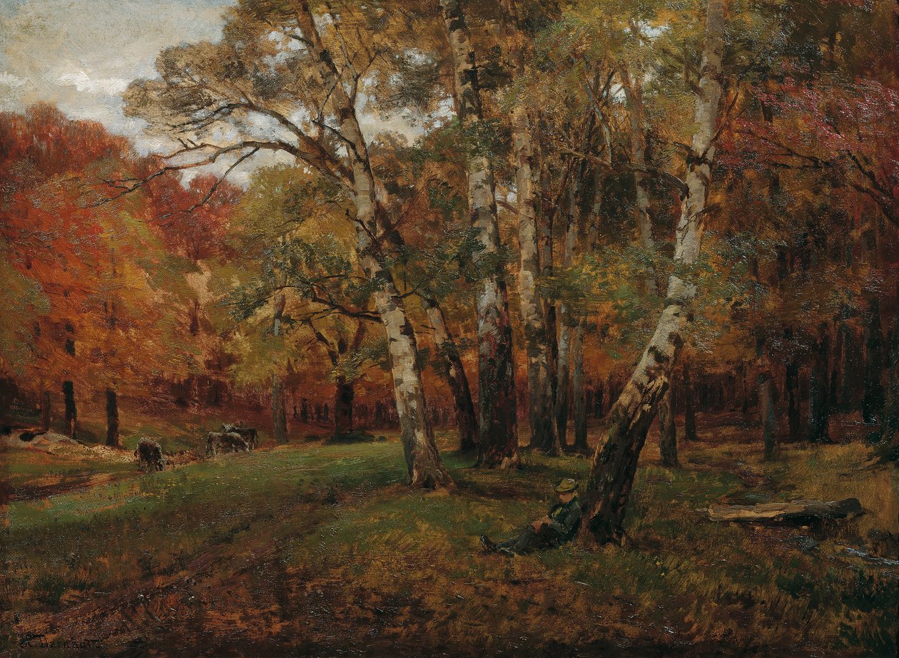paisagem com bétulas de Hugo Darnaut