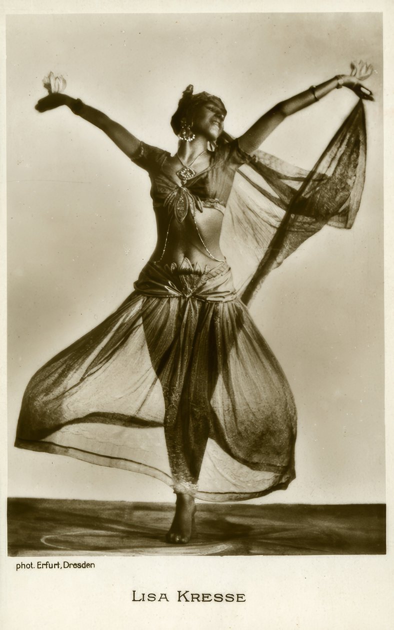 Lisa Kresse - foto cartão postal de Hugo Erfurth