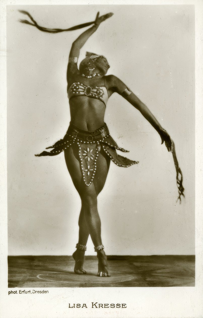 Lisa Kresse - foto cartão postal de Hugo Erfurth