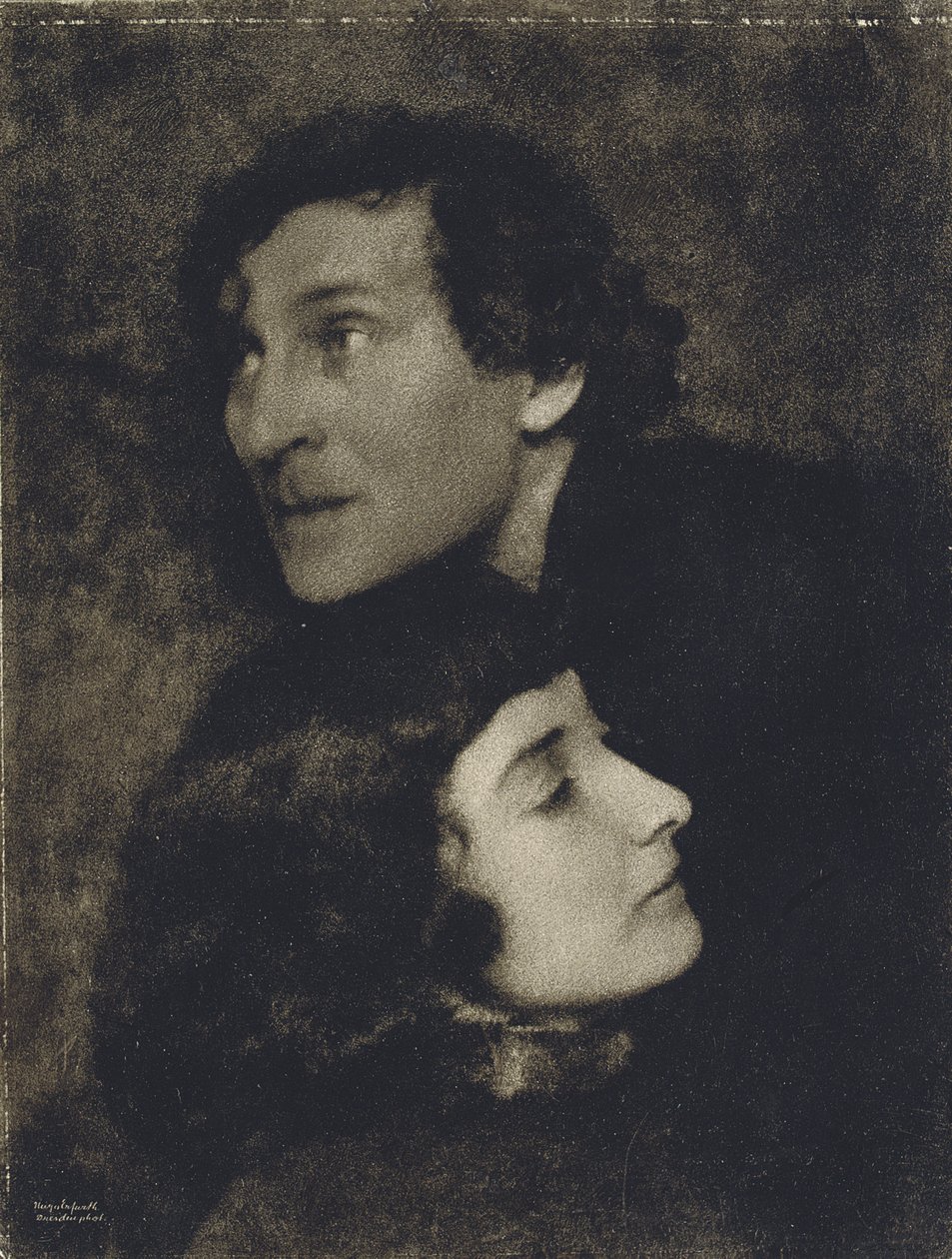 Marc e Bella Chagall, 1923. de Hugo Erfurth