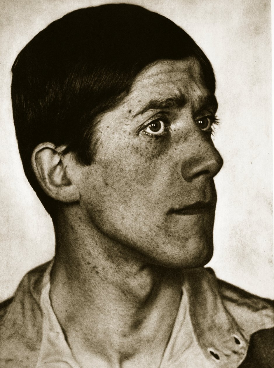 Oskar Kokoschka (foto sépia) de Hugo Erfurth