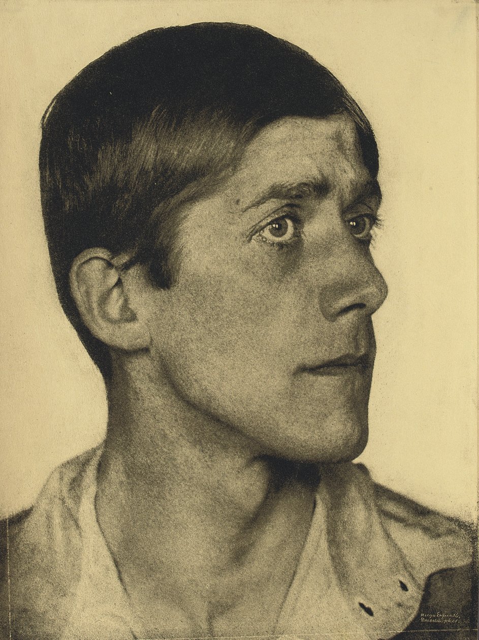 Retrato de Oskar Kokoschka, 1920. de Hugo Erfurth
