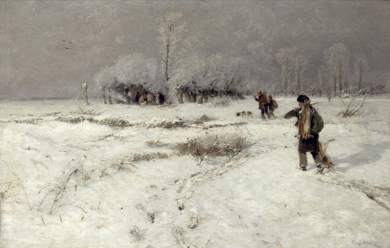 Caça na Neve de Hugo Muhlig
