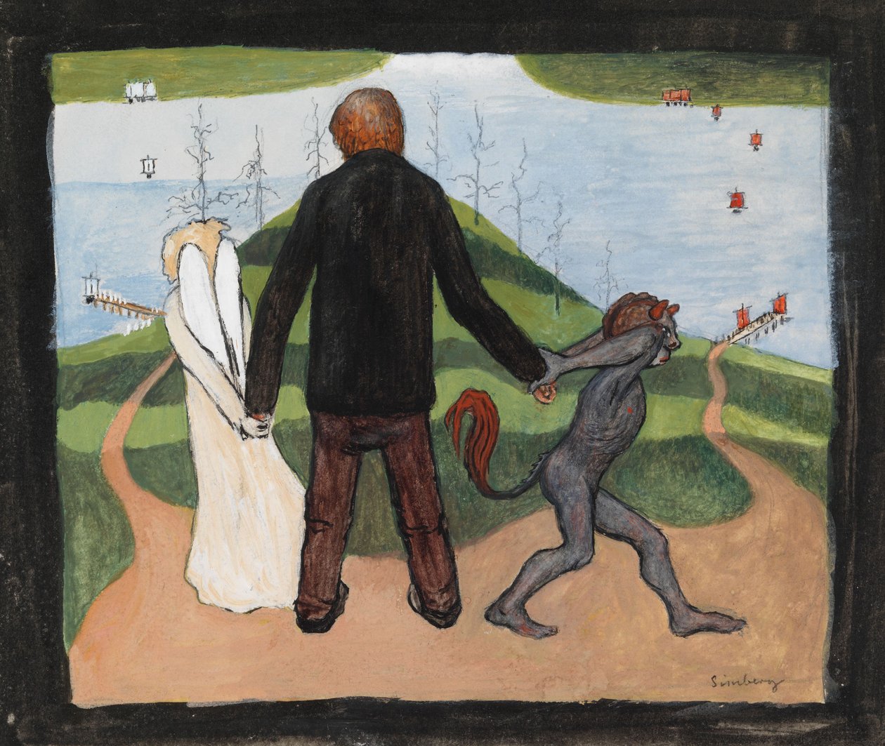 No cruzamento de Hugo Simberg