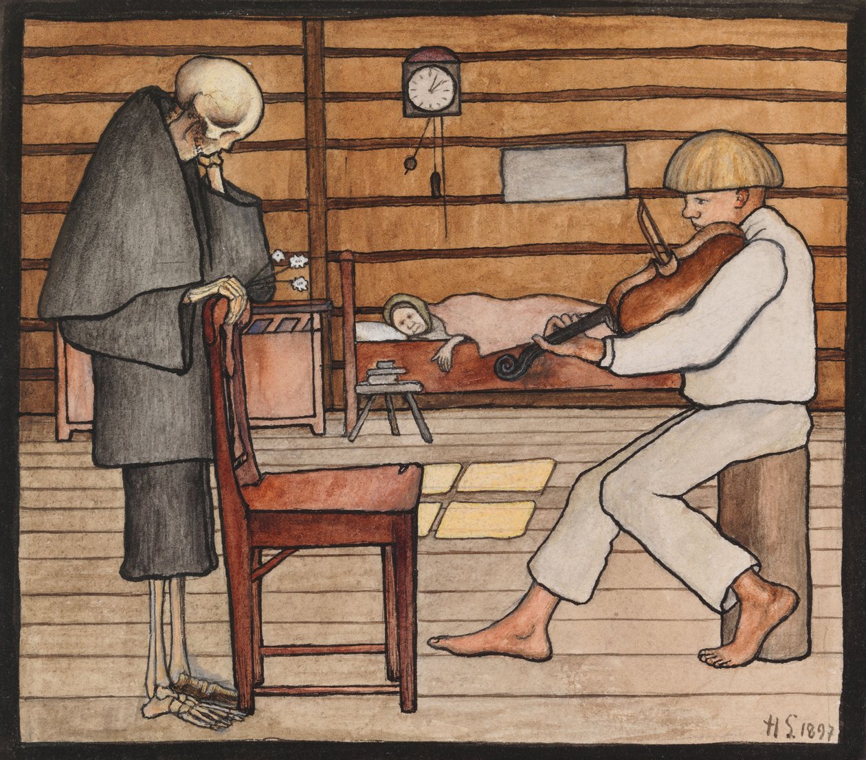 A Morte Escuta de Hugo Simberg