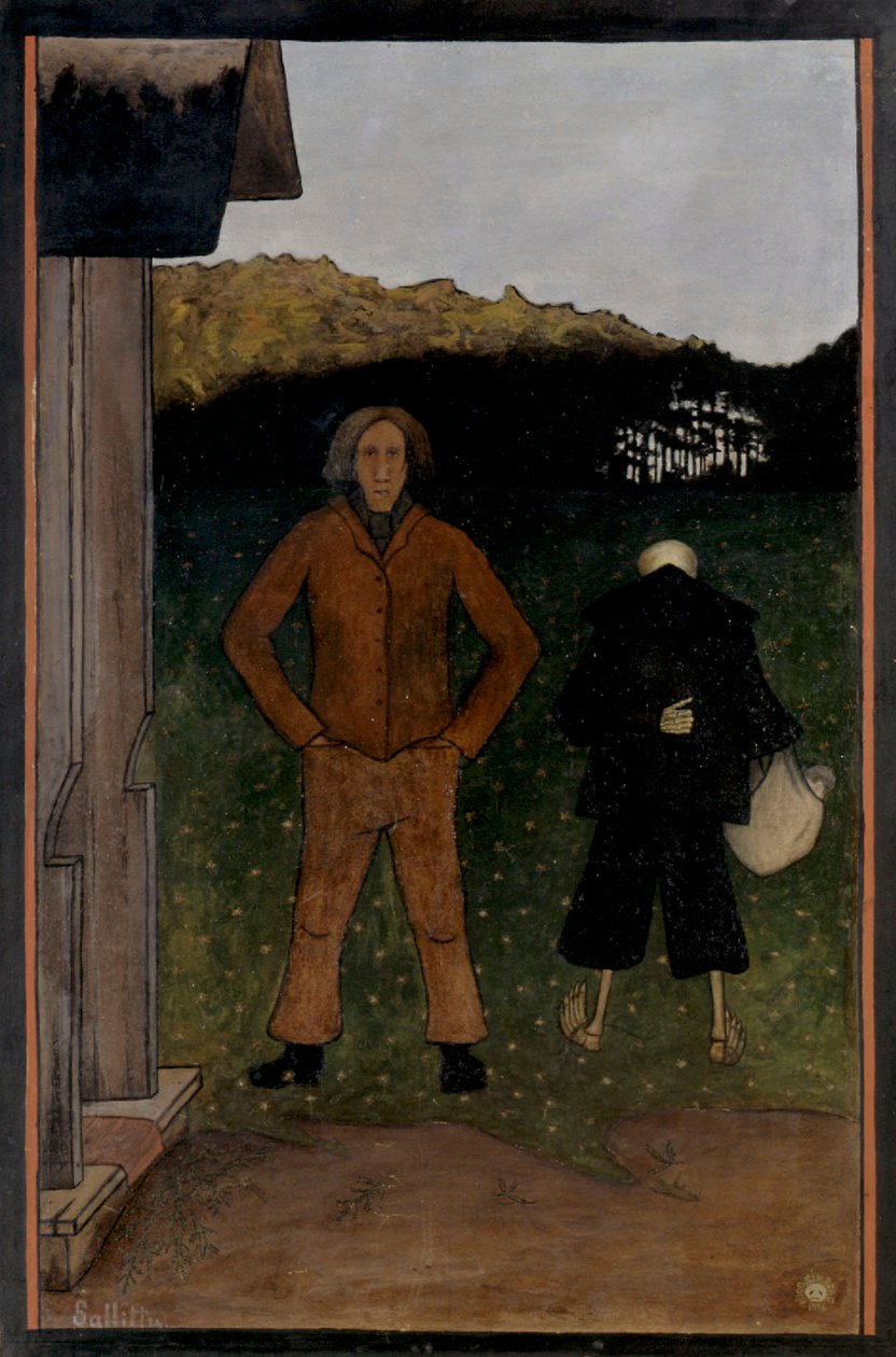 A Morte e o Camponês, 1896. de Hugo Simberg