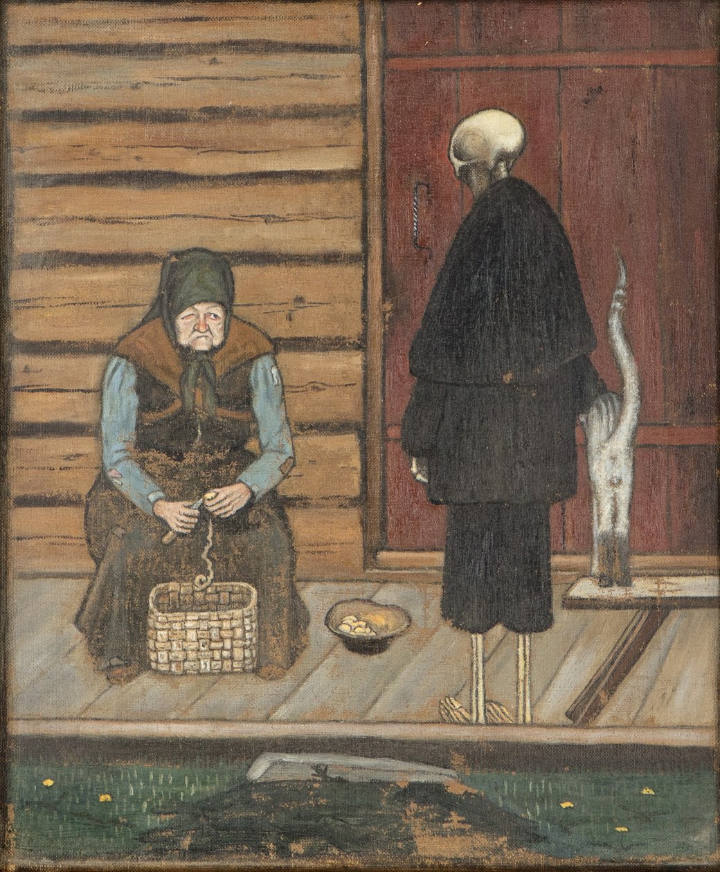 A morte e o descascador de batatas de Hugo Simberg