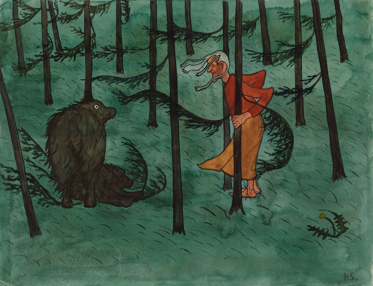 Medo no bosque de Hugo Simberg