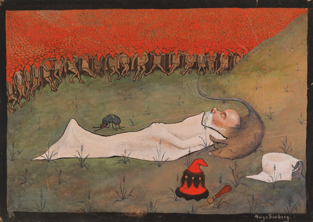 O Rei Hobgoblin a dormir de Hugo Simberg