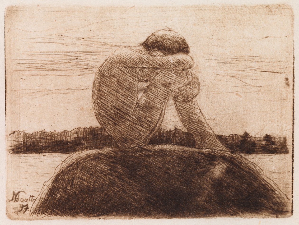 Na rocha da margem de Hugo Simberg