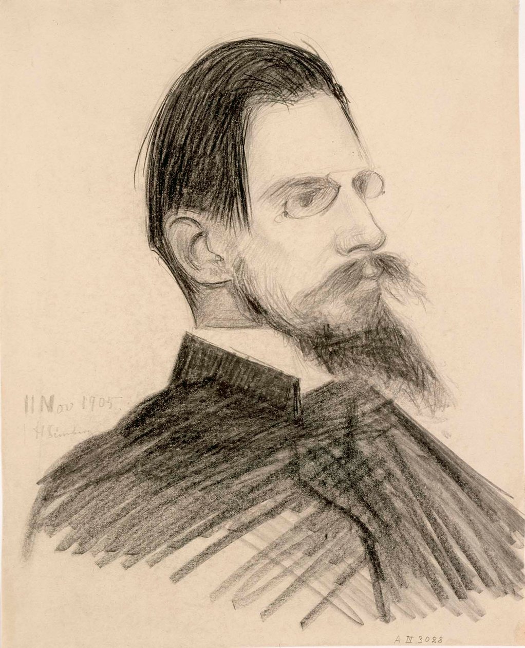 Retrato de Otto Donner de Hugo Simberg