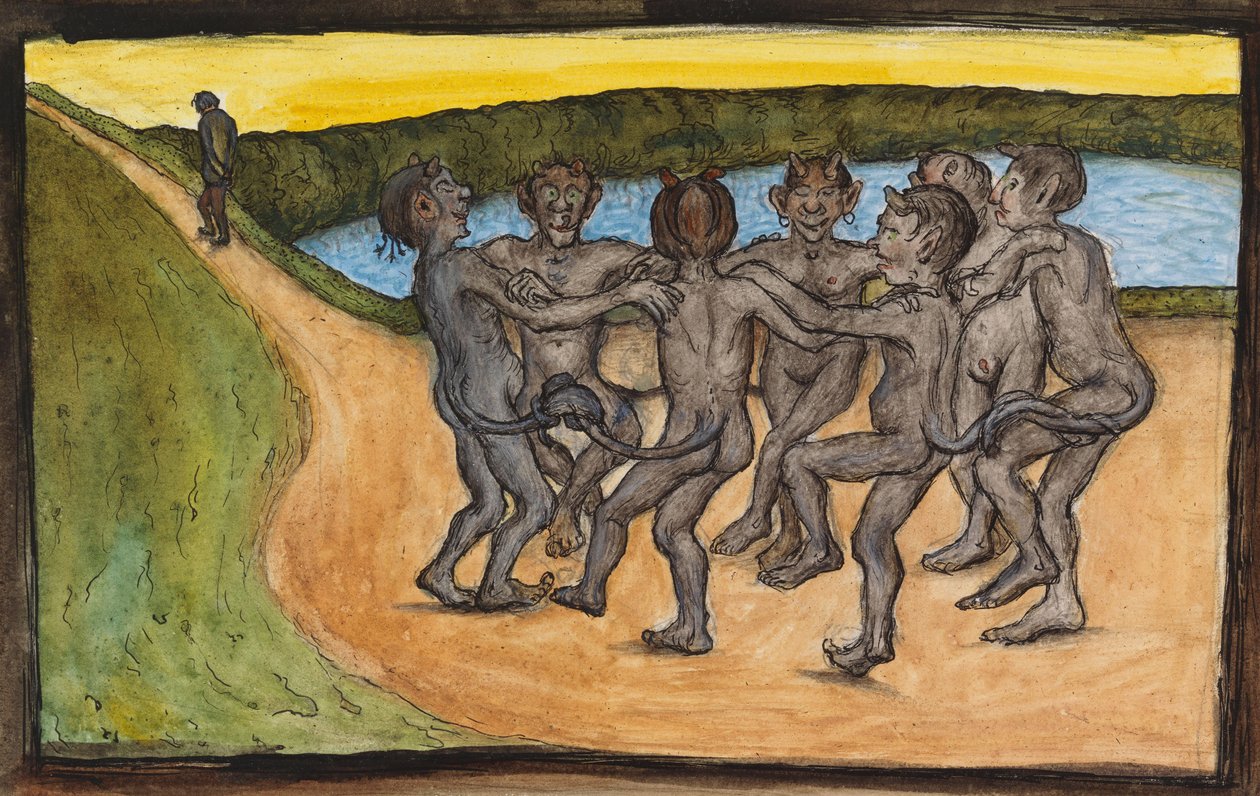 Dança em roda de Hugo Simberg