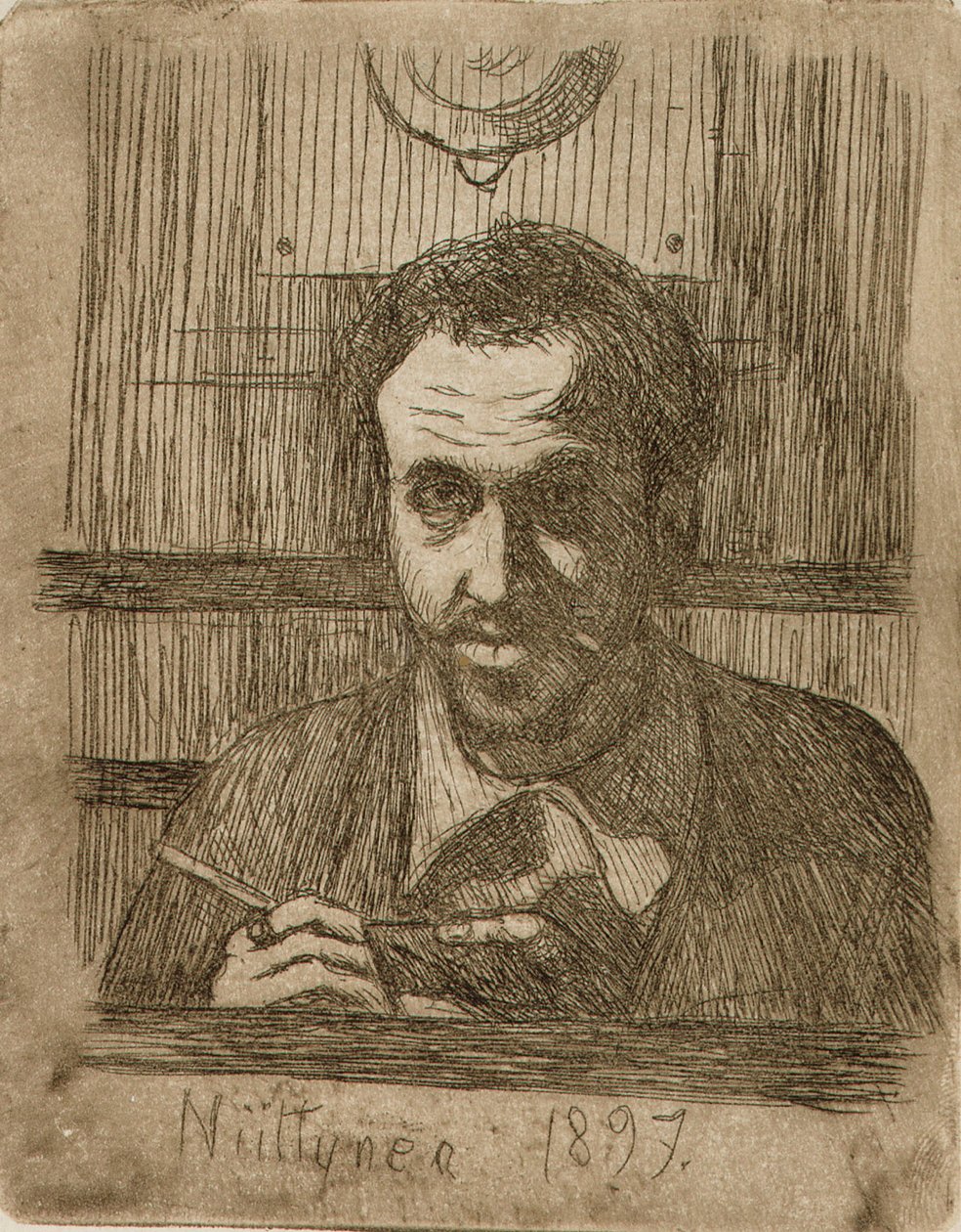 Autorretrato II de Hugo Simberg