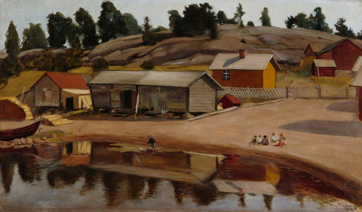 Vista da costa a partir de Koivisto de Hugo Simberg
