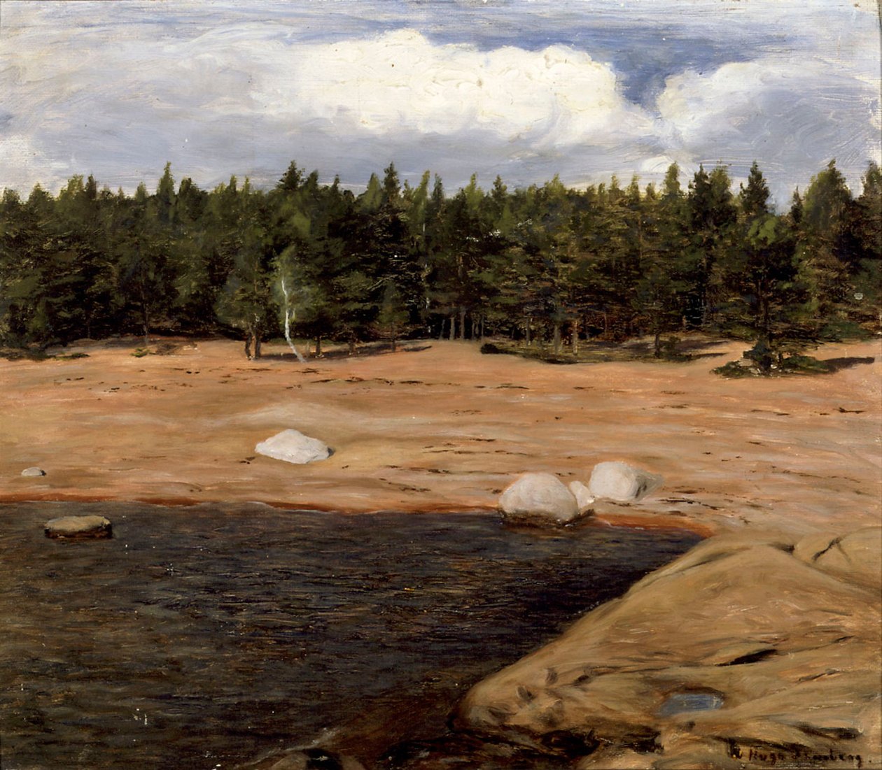 A praia, Niemenlautta de Hugo Simberg