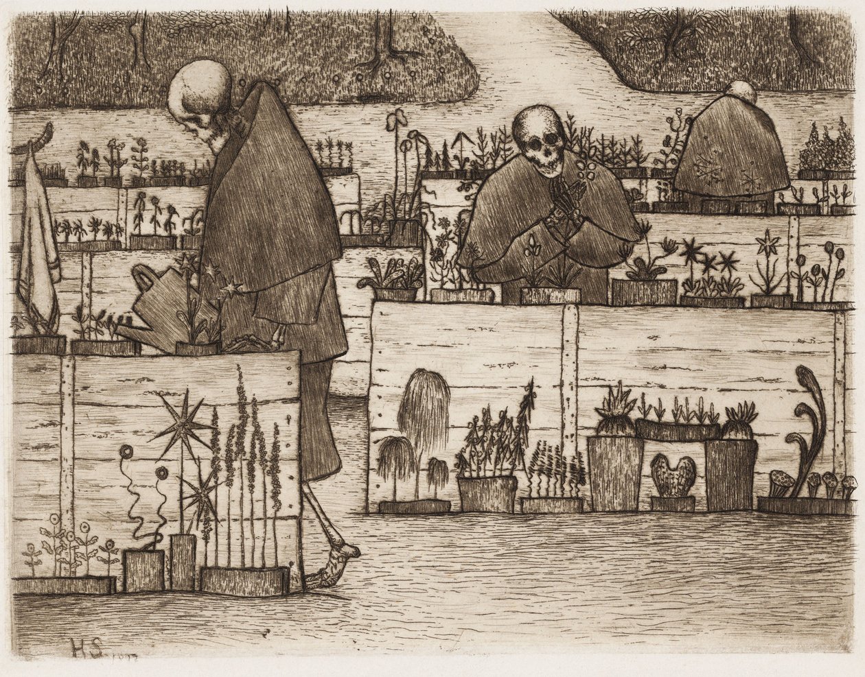 O Jardim da Morte; No Jardim da Morte de Hugo Simberg