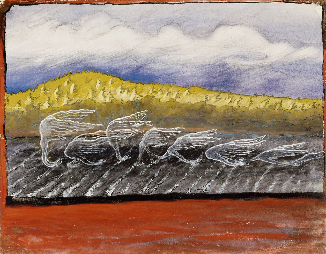 O vento sopra de Hugo Simberg