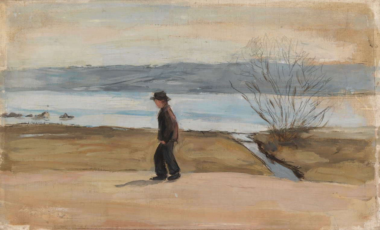 O Anjo Ferido, estudo de paisagem de Hugo Simberg