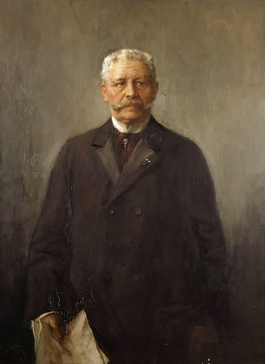 Retrato de Paul von Hindenburg 1847-1934, 1926. de Hugo Vogel