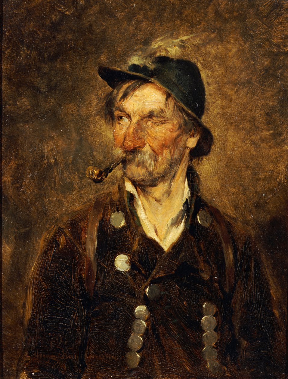 O Velho Caçador, 1879 de Hugo Wilhelm Kauffman