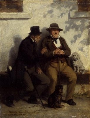 Dois Homens com os seus Cães de Hugo Wilhelm Kauffman
