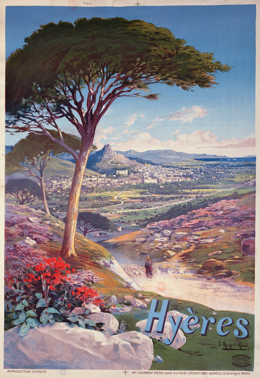Cartazes publicitários Hyeres, Provence de Hugo d