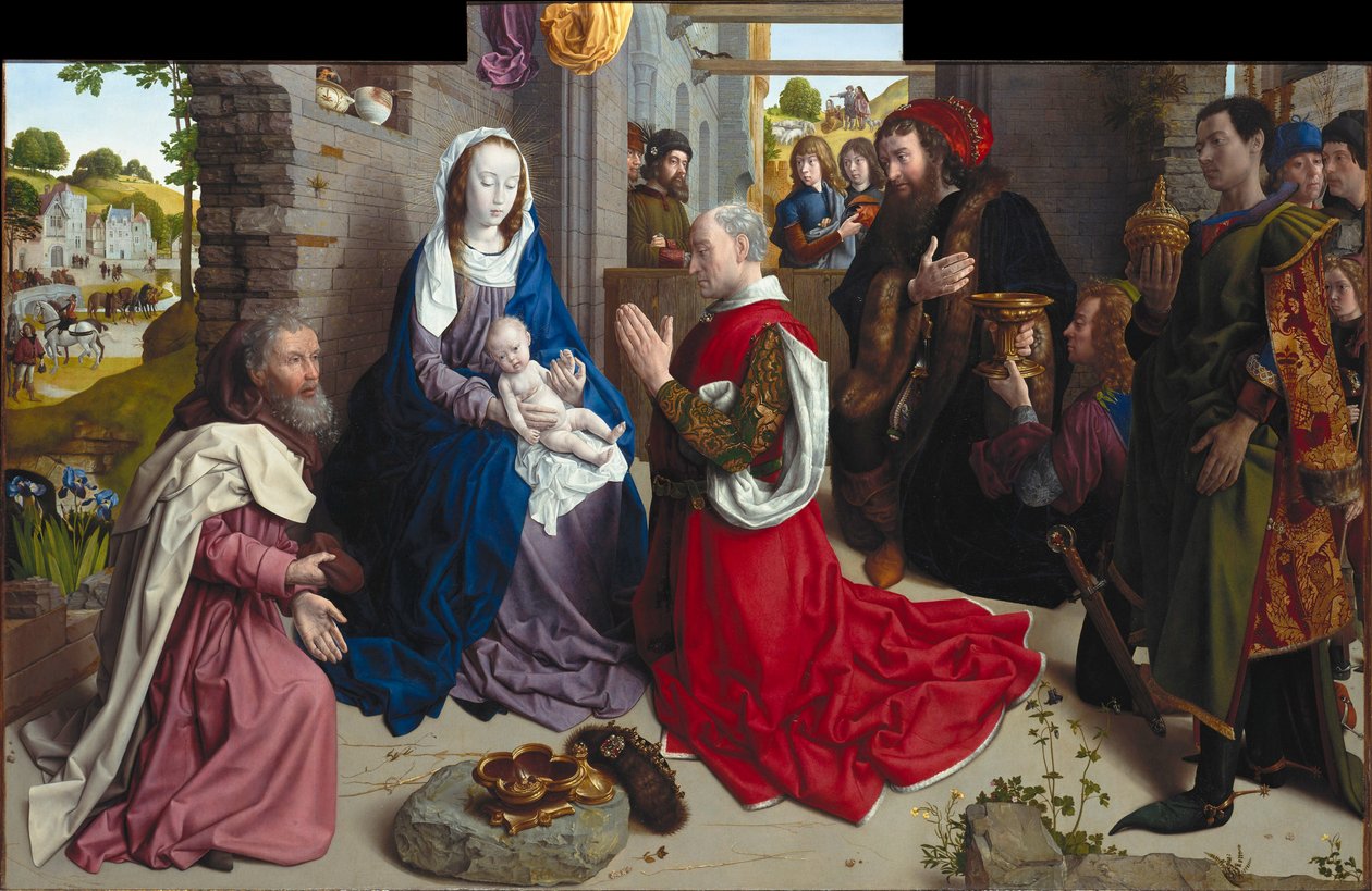 A Adoração dos Reis (Altar de Monforte) de Hugo van der Goes