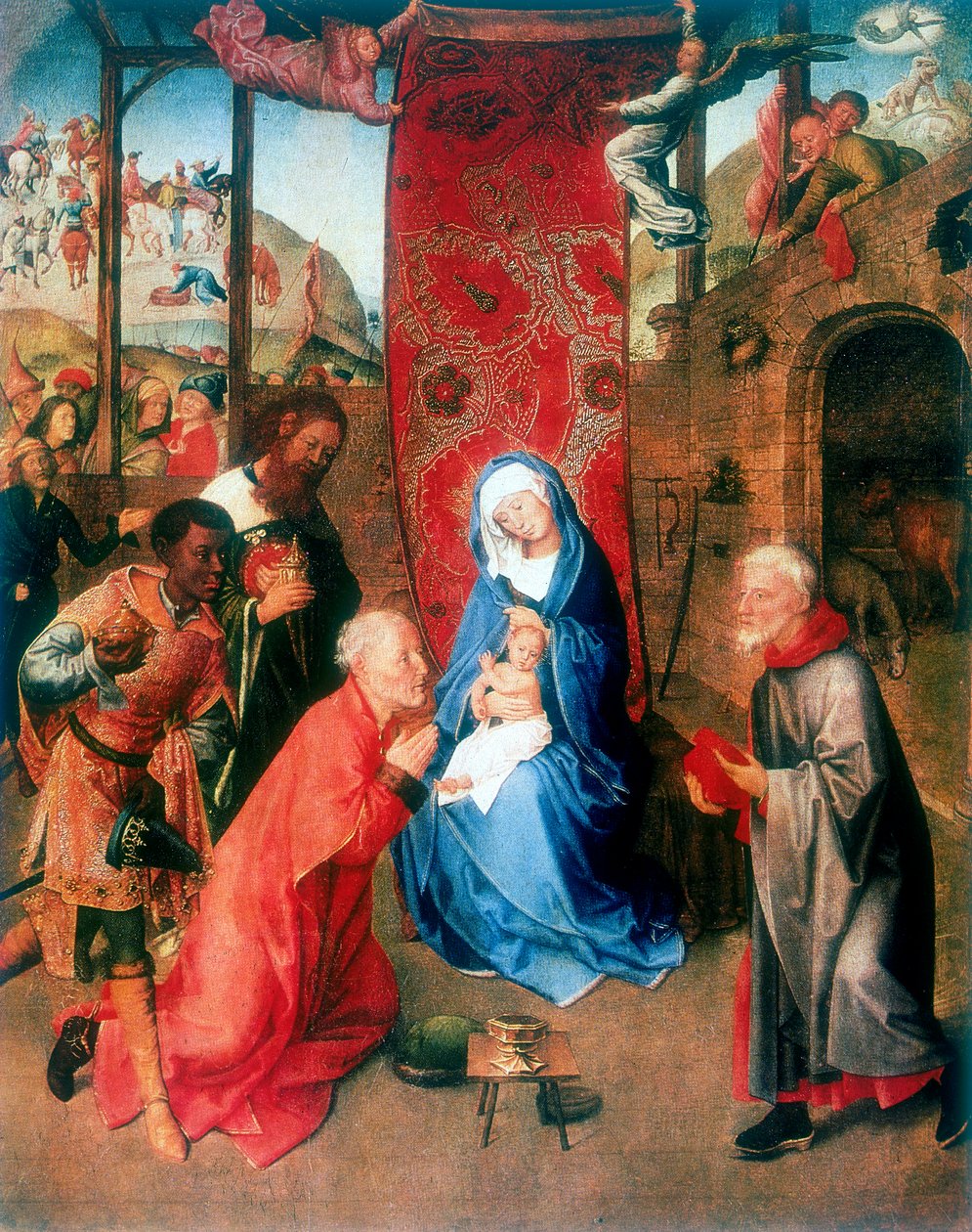 A Adoração dos Reis Magos, século XV de Hugo van der Goes