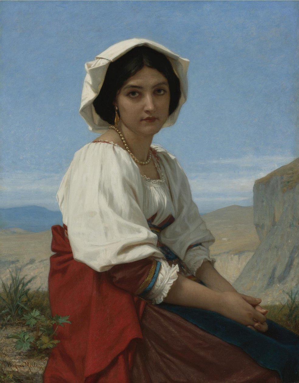 Rapariga italiana de Hugues Merle
