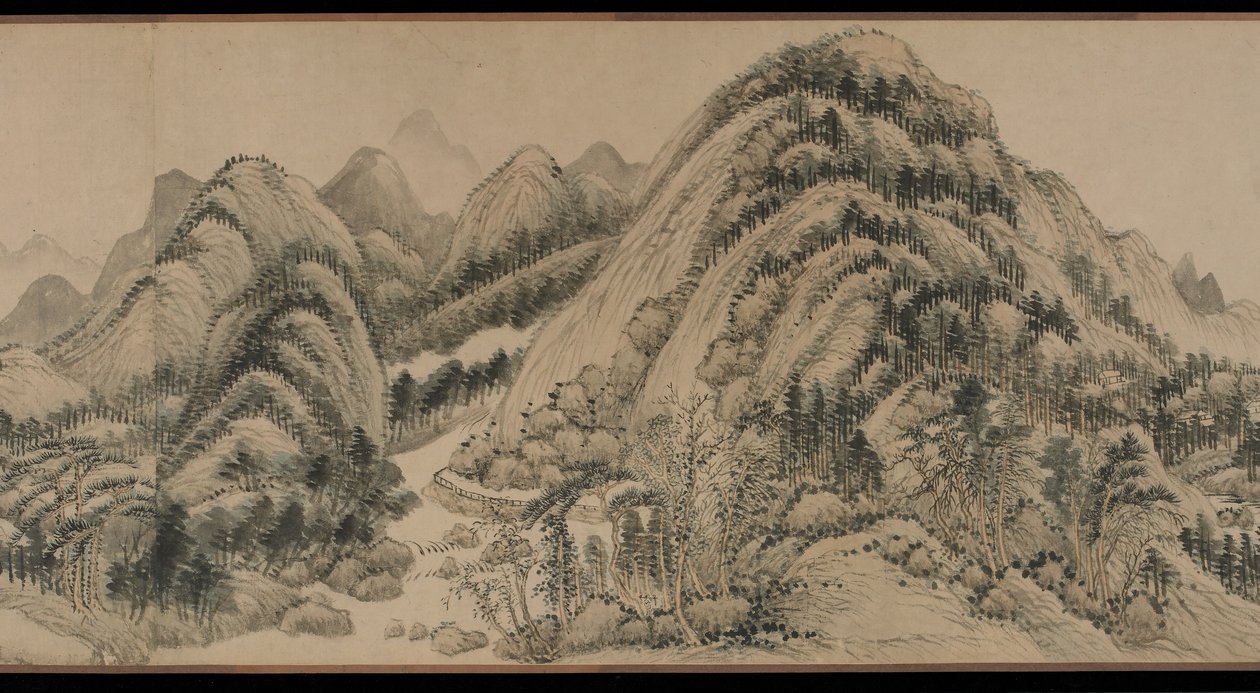 Habitação nas montanhas Fuchun de Hui Wang