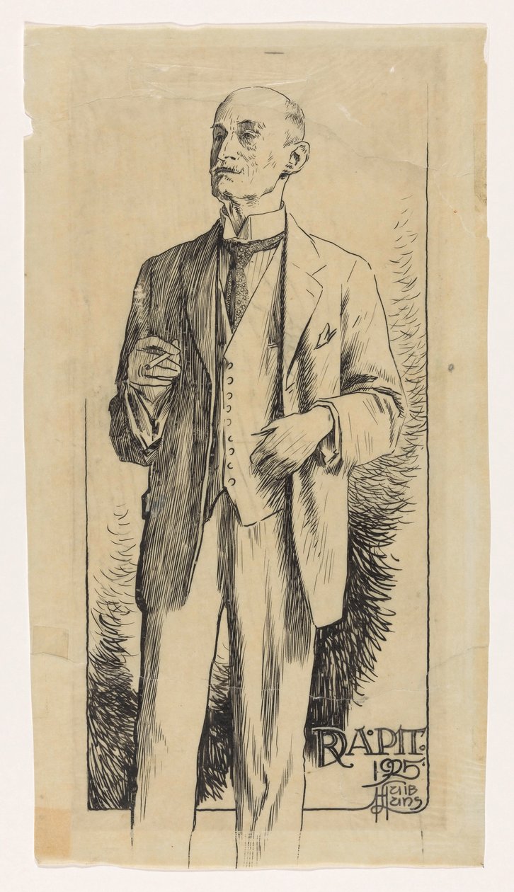 Retrato de Adrian Pit de Huib Luns (signed by artist)
