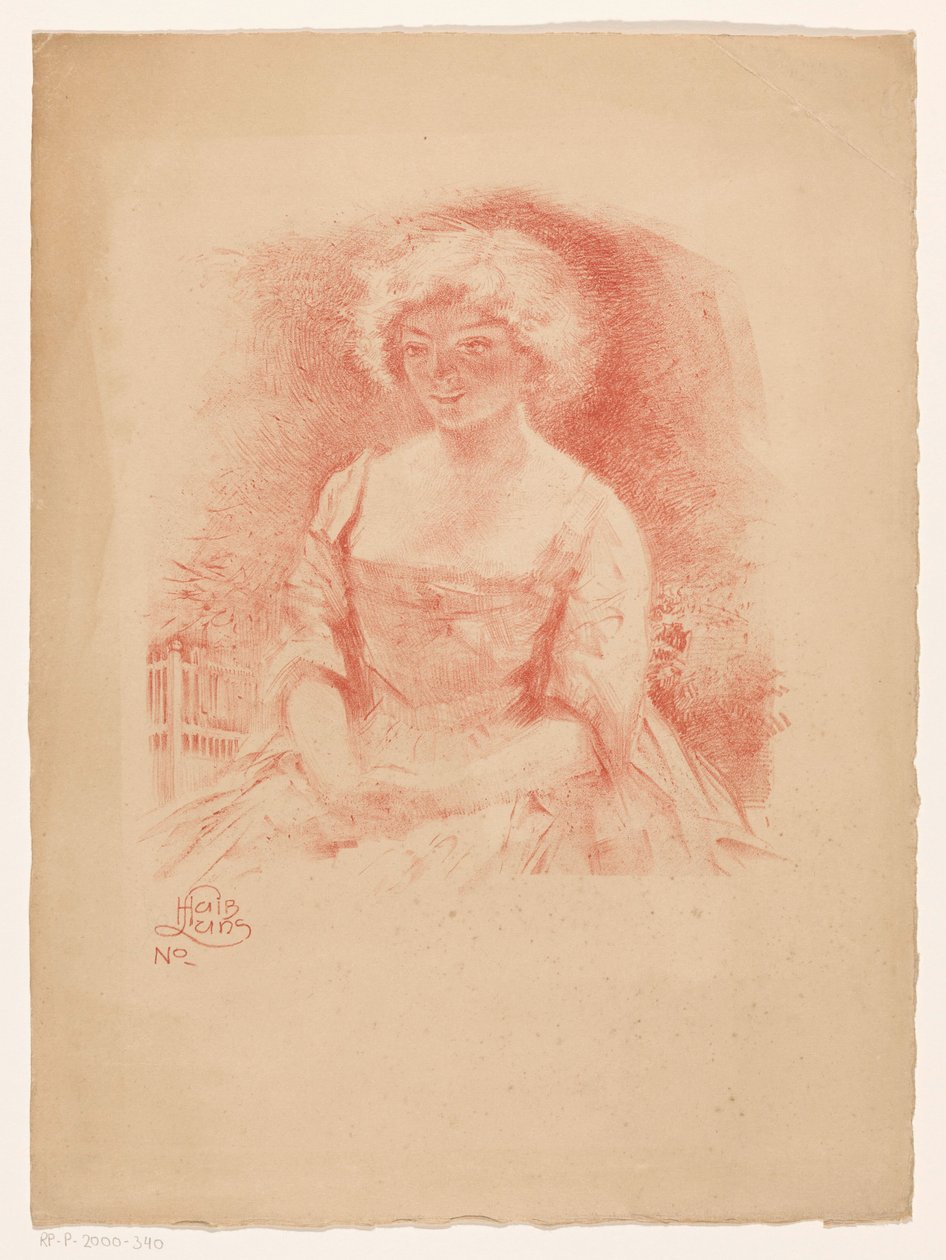 Garota sentada de Huib Luns