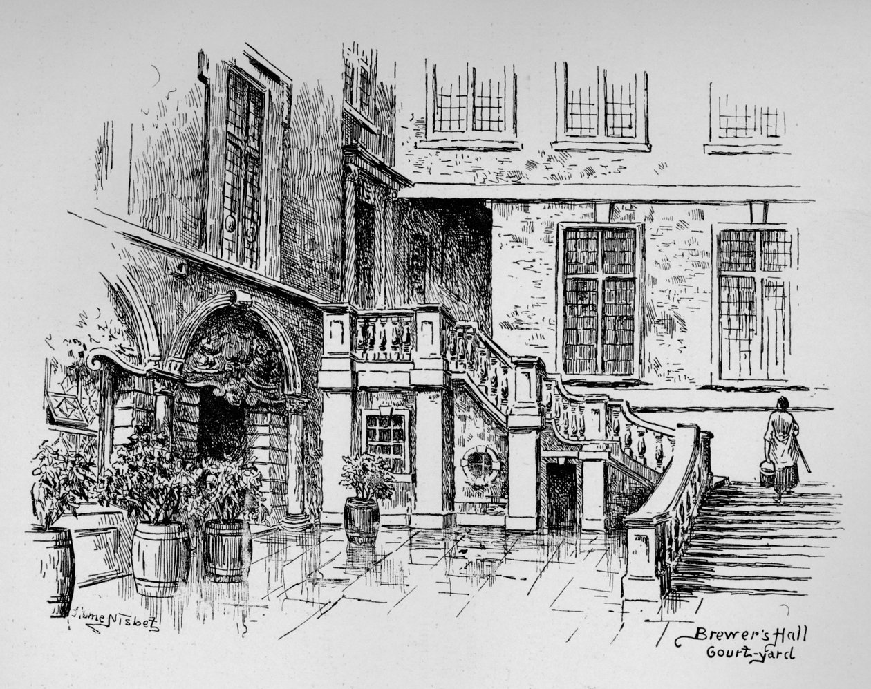 Pátio dos Cervejeiros, 1890 de Hume Nisbet