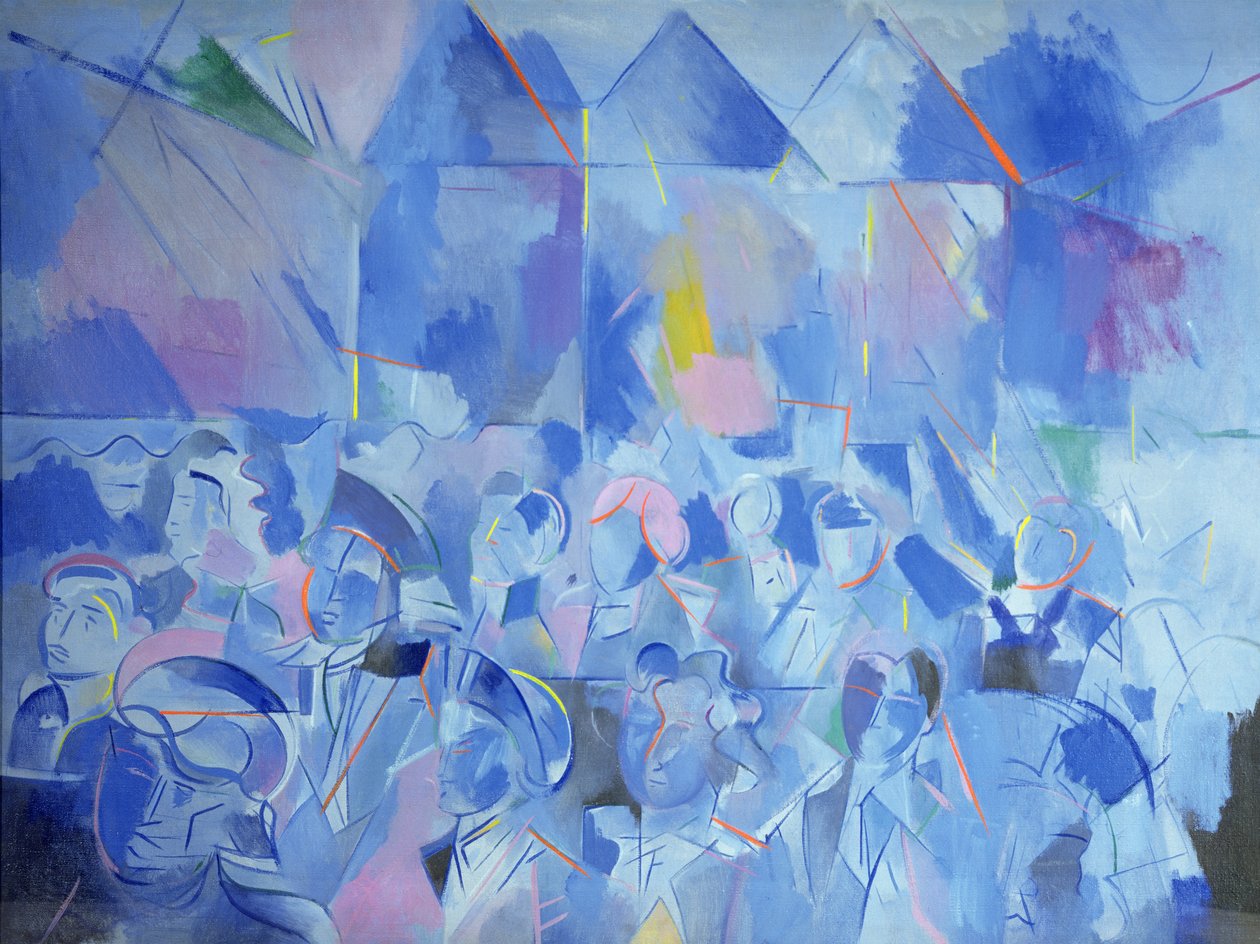 Ouça a Grã-Bretanha, c.1949 (óleo sobre tela) de Humphrey Jennings