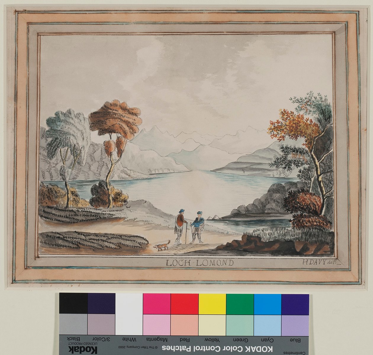 Loch Lomond No.2 (aquarela sobre papel) de Humphry Davy
