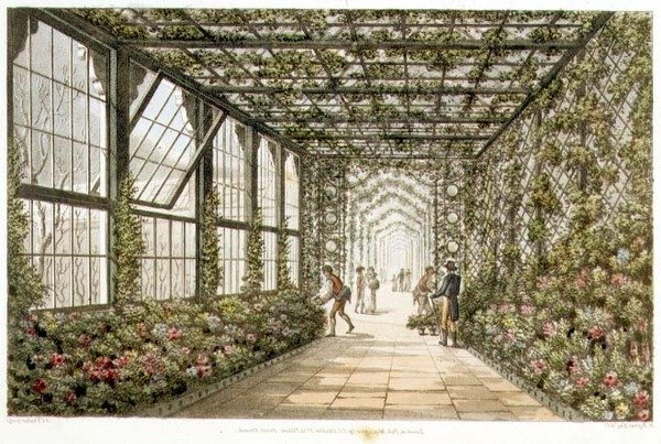 Corredor de um Conservatório, gravado por Joseph Constantine Stadler (fl.1780-1812) de 
